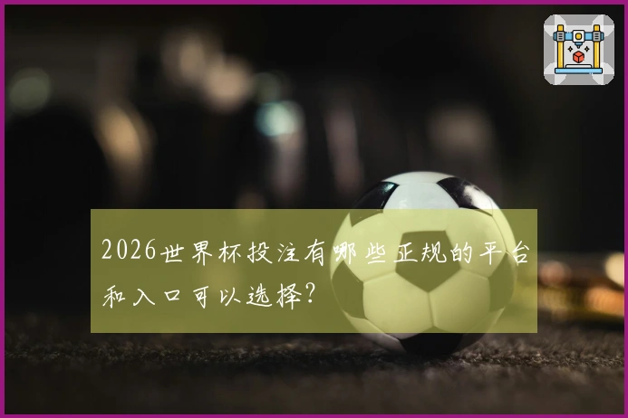 2026世界杯投注有哪些正规的平台和入口可以选择？