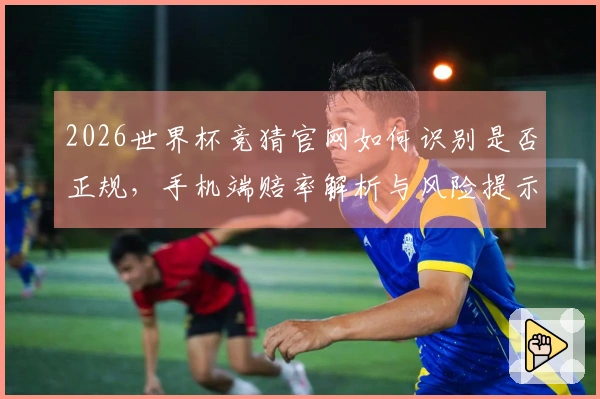 2026世界杯竞猜官网如何识别是否正规，手机端赔率解析与风险提示